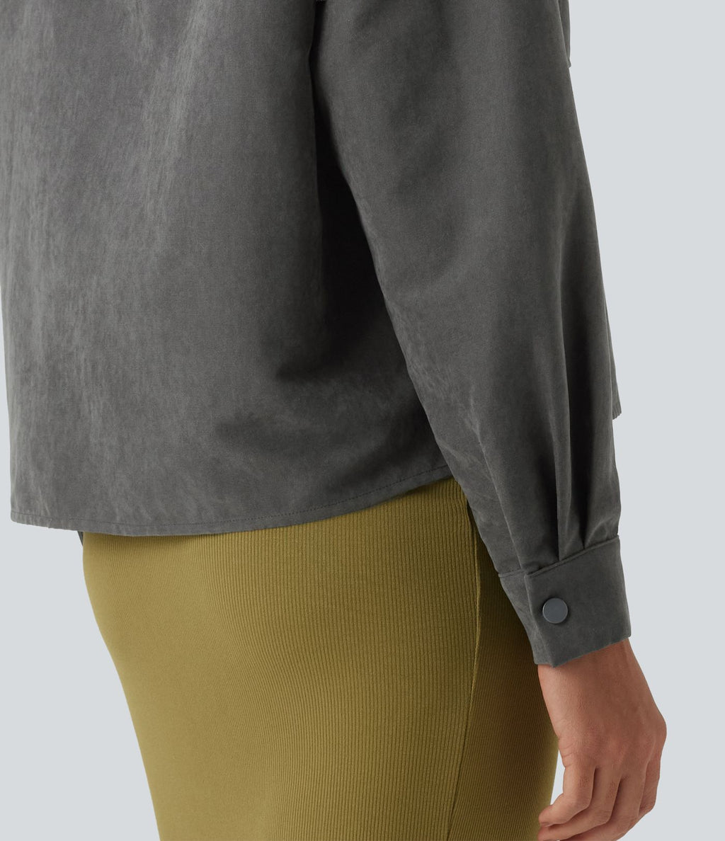 Veste décontractée manches longues avec poches
