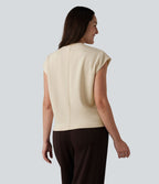 T-shirt casual col rond manches courtes