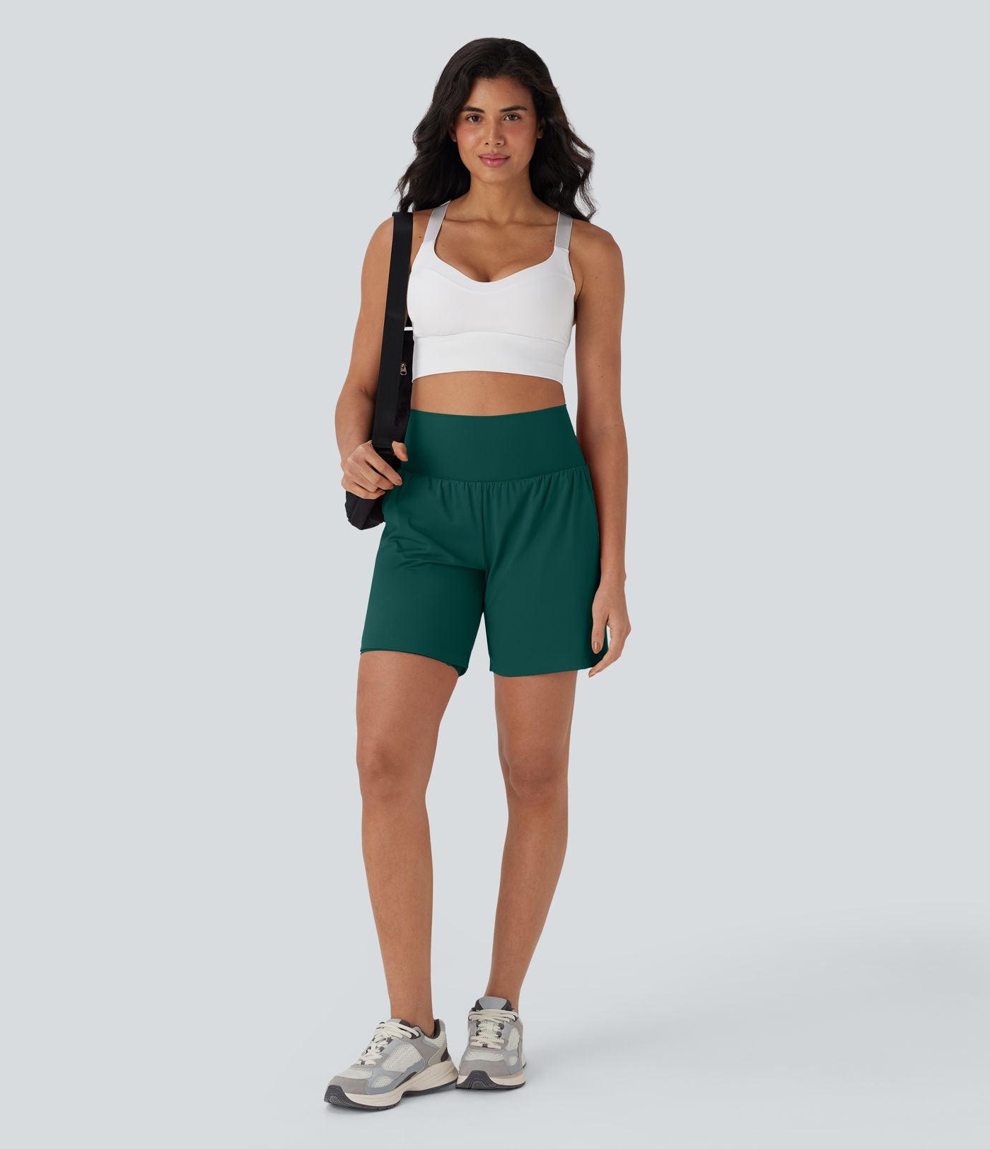 Short de yoga SoftlyZero™ Airy 2-en-1 taille très haute avec poches et effet frais InstantCool 17,5 cm