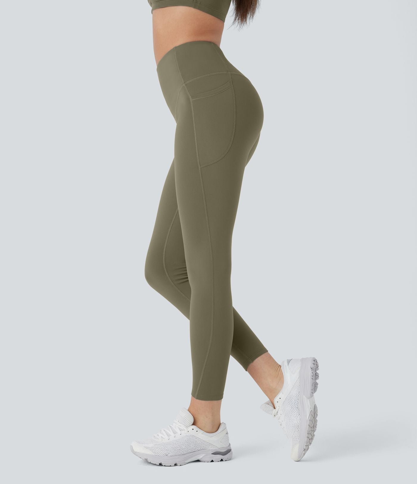 Legging de sport taille haute gainant et thermique Softlyzero™ avec poches