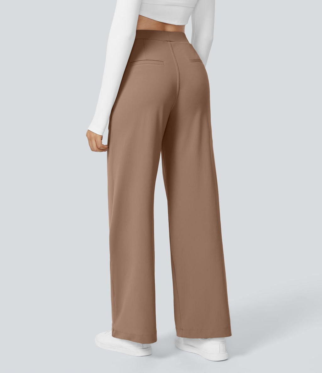 Pantalon tailleur Halara Flex™ DayStretch coupe droite taille haute avec poches