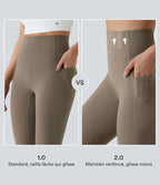 Legging 7/8 de yoga taille haute gainant sculptant anti-roulottage Halara UltraSculpt™ avec poches