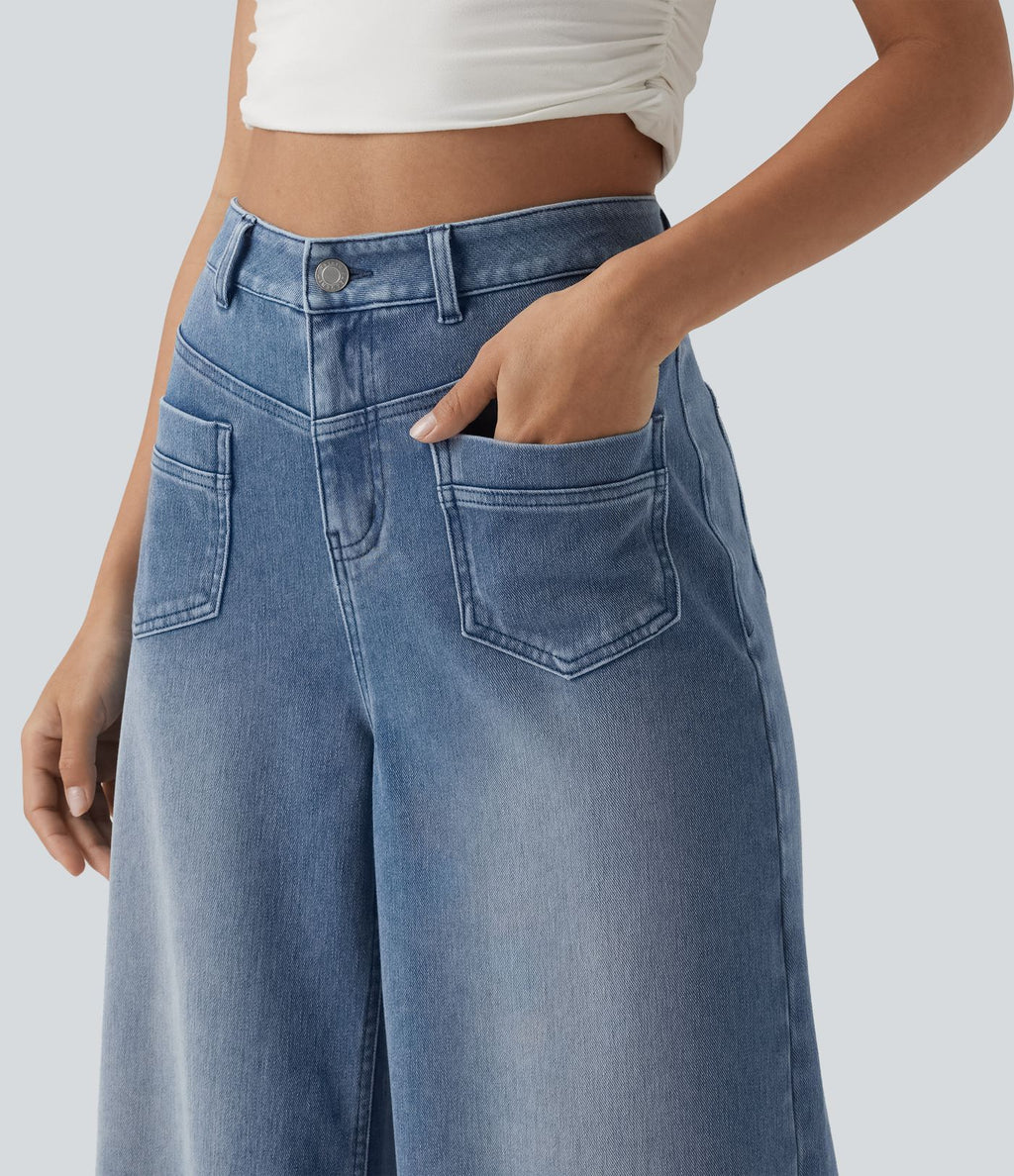 Jean ample Halara Flex™ casual taille mi-haute avec poches