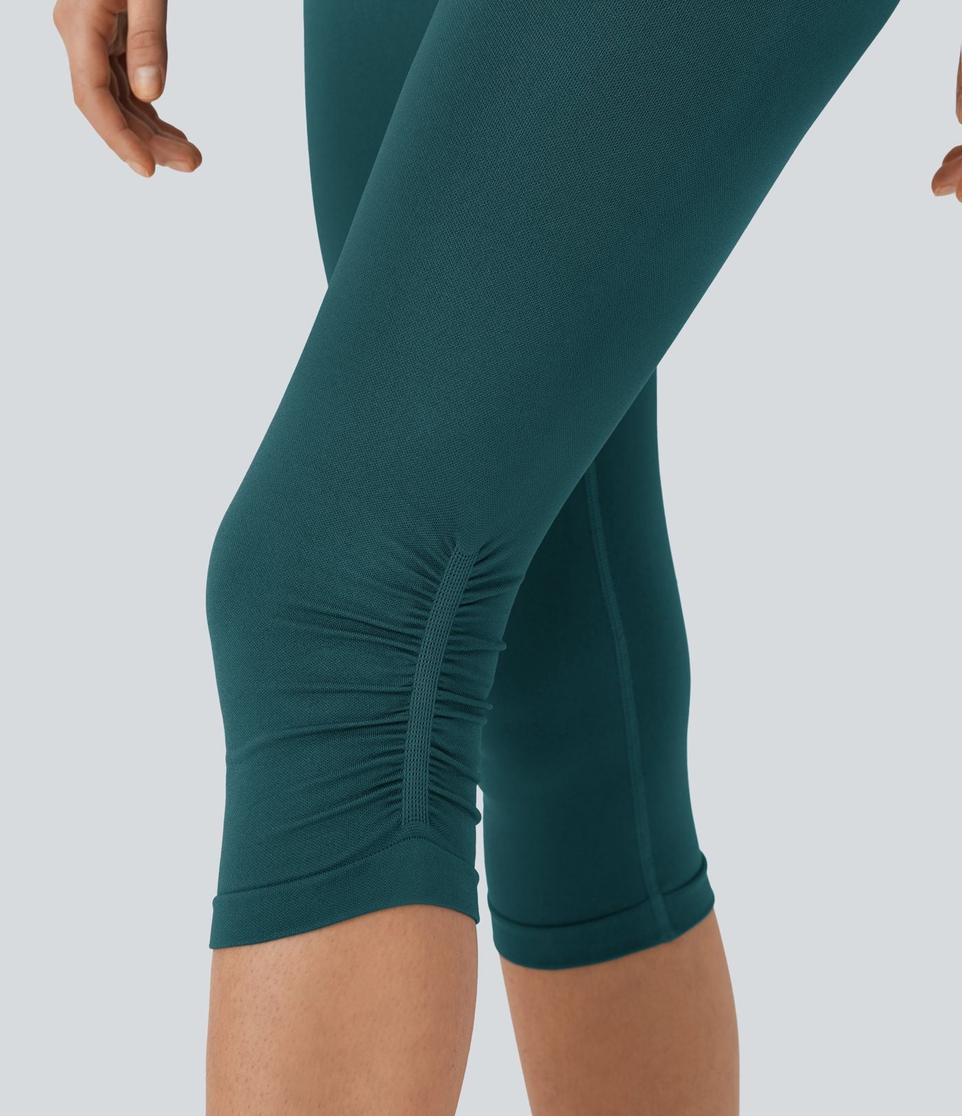 Legging yoga pedal pusher taille haute froncé sans couture OneForm Seamless Flow