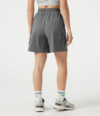 Short cargo bermuda de sport taille haute à cordon de serrage avec poches