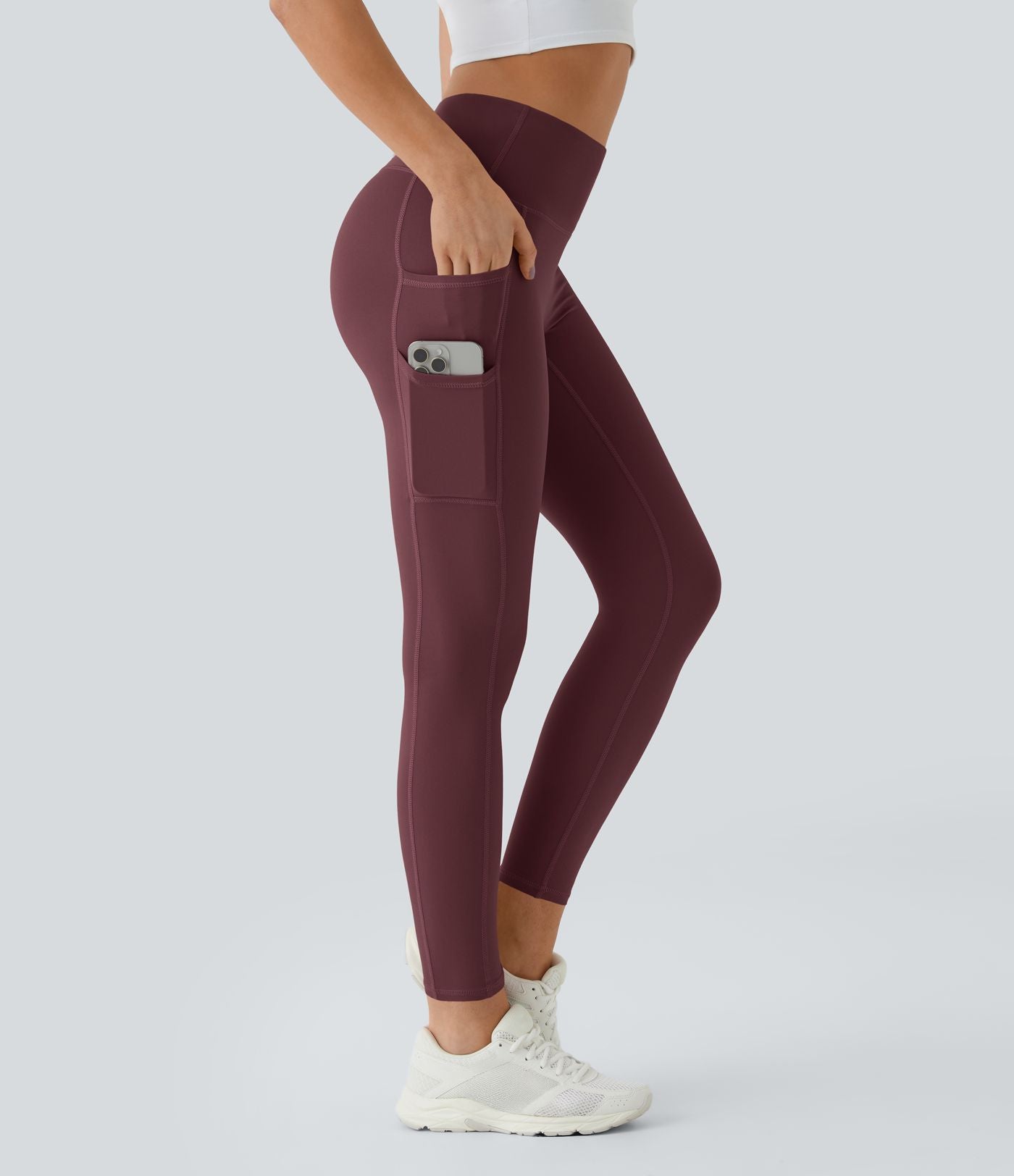 Softlyzero™ Legging Uni Taille Haute Doubles Poches - UPF50+