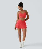 Jupe de tennis mini 2-en-1 quotidienne SoftlyZero™ Airy avec croisement, poche latérale et effet frais InstantCool, Lucid, protection solaire UPF50+