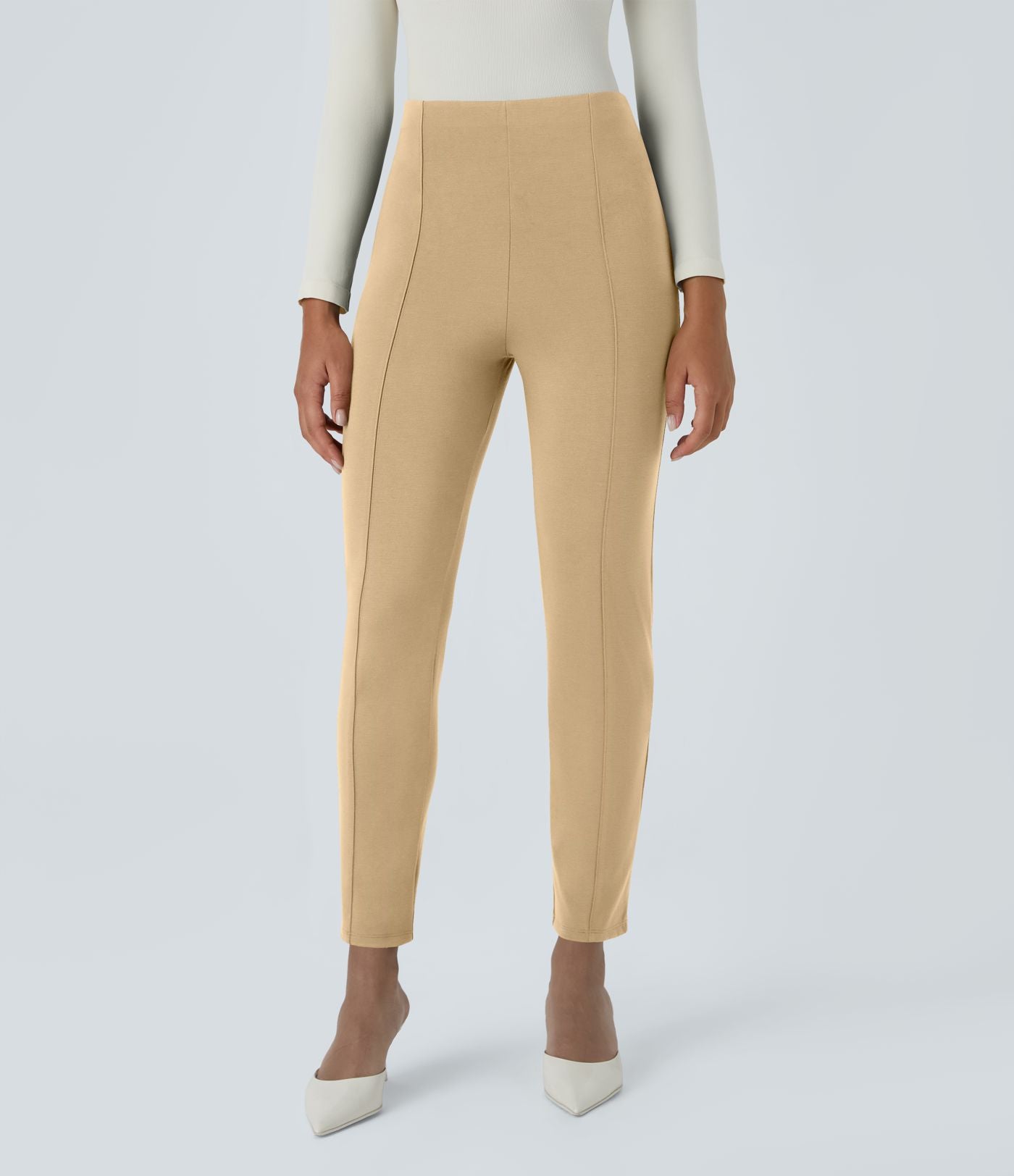 Pantalon tailleur ajusté taille haute Halara Flex™ avec poches