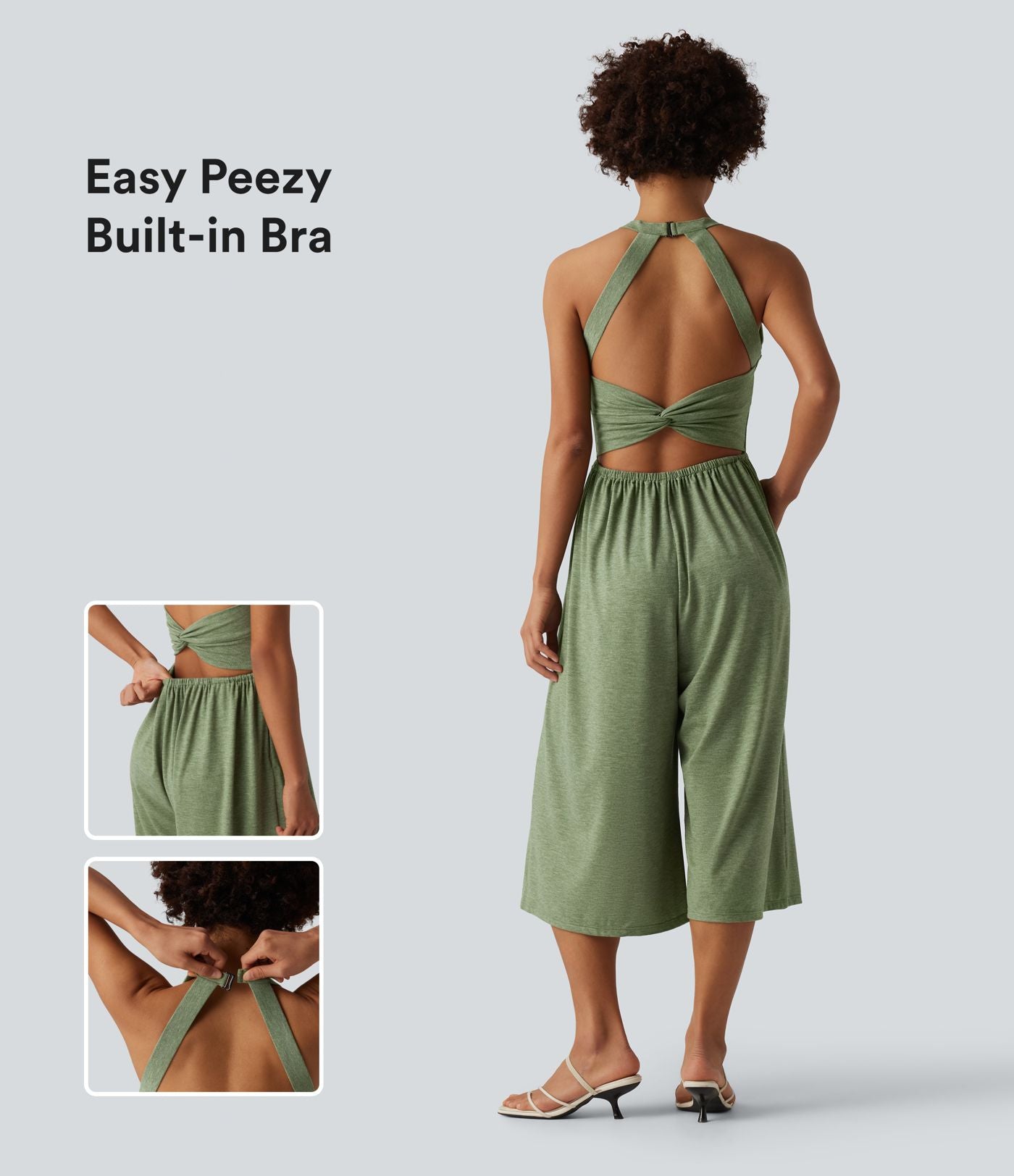 Combinaison casual pantacourt large avec poches - Édition Easy Peasy