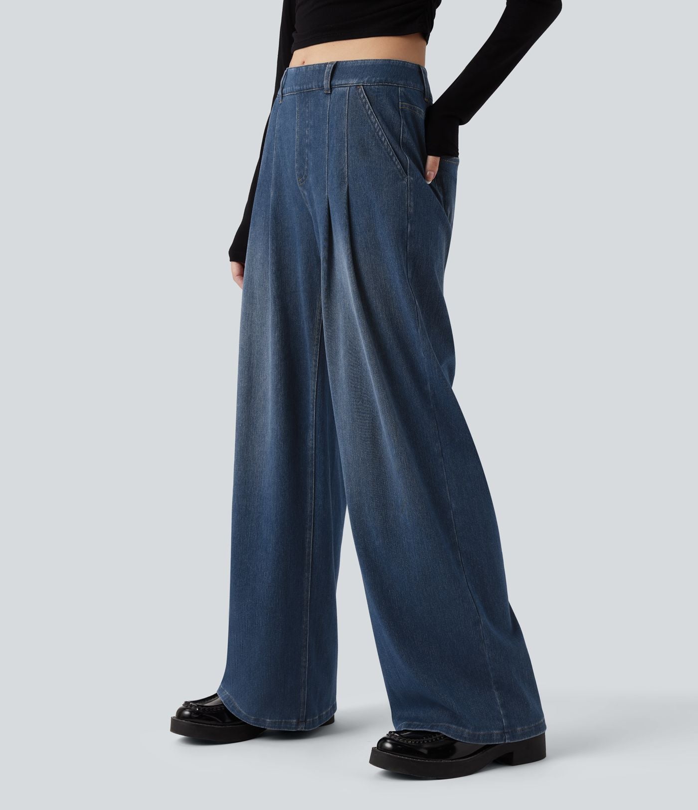 Jean large Halara Flex™ taille mi-haute avec poches