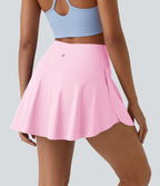 Jupe de tennis mini 2-en-1 quotidienne SoftlyZero™ Airy avec croisement, poche latérale et effet frais InstantCool, Lucid, protection solaire UPF50+