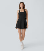 Softlyzero™ Airy Robe de yoga dos nu avec torsade effet fraîcheur et short intégré - Version Easy Peasy