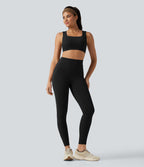 Brassière de sport d'entraînement push-up à maintien moyen UltraSculpt™ avec col U et brassière intégrée