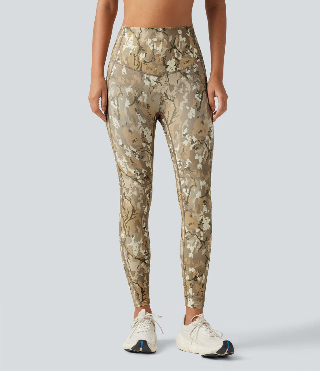 Legging de yoga gainant Halara UltraSculpt™ taille haute imprimé camouflage avec poches