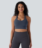 Halara UltraSculpt™ Brassière de sport yoga soutien léger col U dos nu avec crochets ajustables