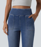 Halara Flex™ Jean bootcut casual taille haute ventre plat avec poches