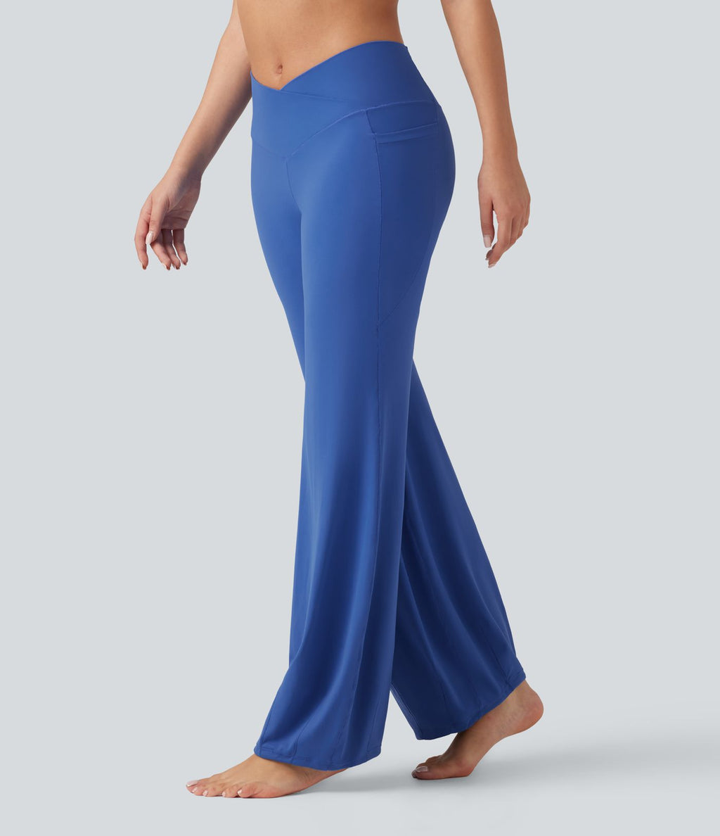 SoftlyZero™ Jogging de danse croisé taille haute avec poches - UPF50+
