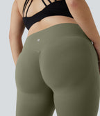 Legging d'entraînement gainant galbant taille haute grande taille avec effet scrunch et poches Halara UltraSculpt™