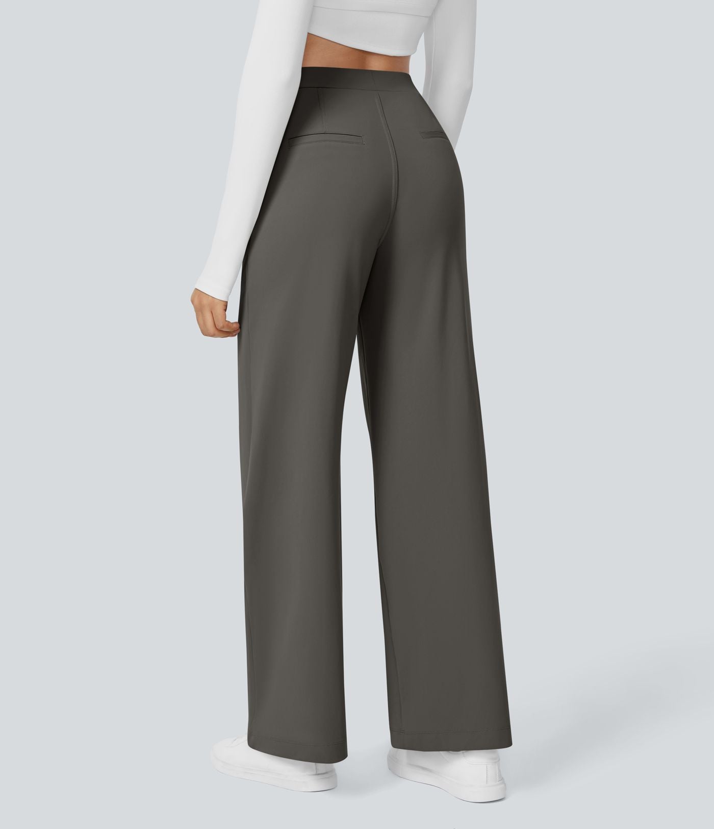 Pantalon tailleur Halara Flex™ DayStretch coupe droite taille haute avec poches