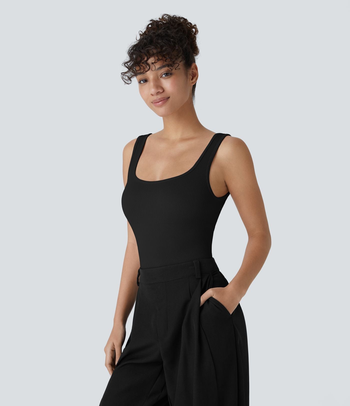 Combinaison lisse décolleté carré sans couture OneForm Seamless Flow