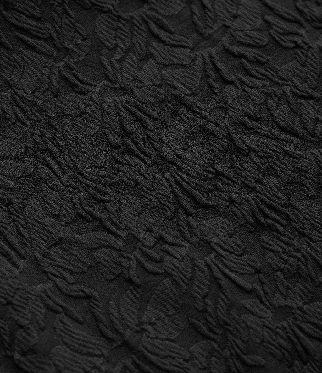 Haut de bikini jacquard à décolleté plongeant en V