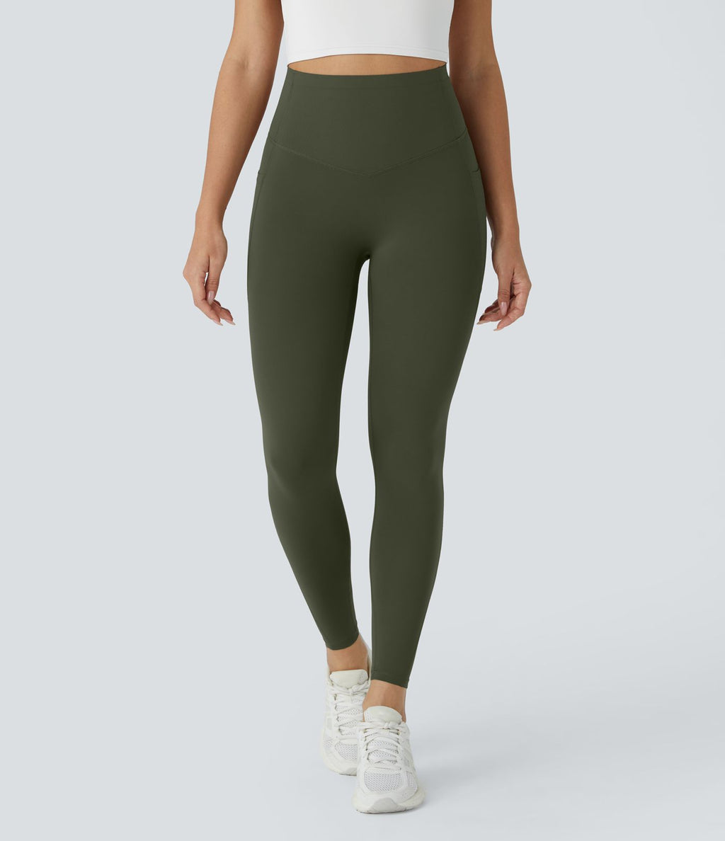 Legging d'entraînement gainant galbant taille haute avec poches Halara UltraSculpt™