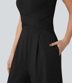 Combinaison casual sans manches dos U avec poches - Édition Easy Peasy
