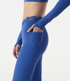 Jogging de danse coupe ballon taille haute SoftlyZero™ avec dentelle contrastée, poches et protection solaire UPF50+
