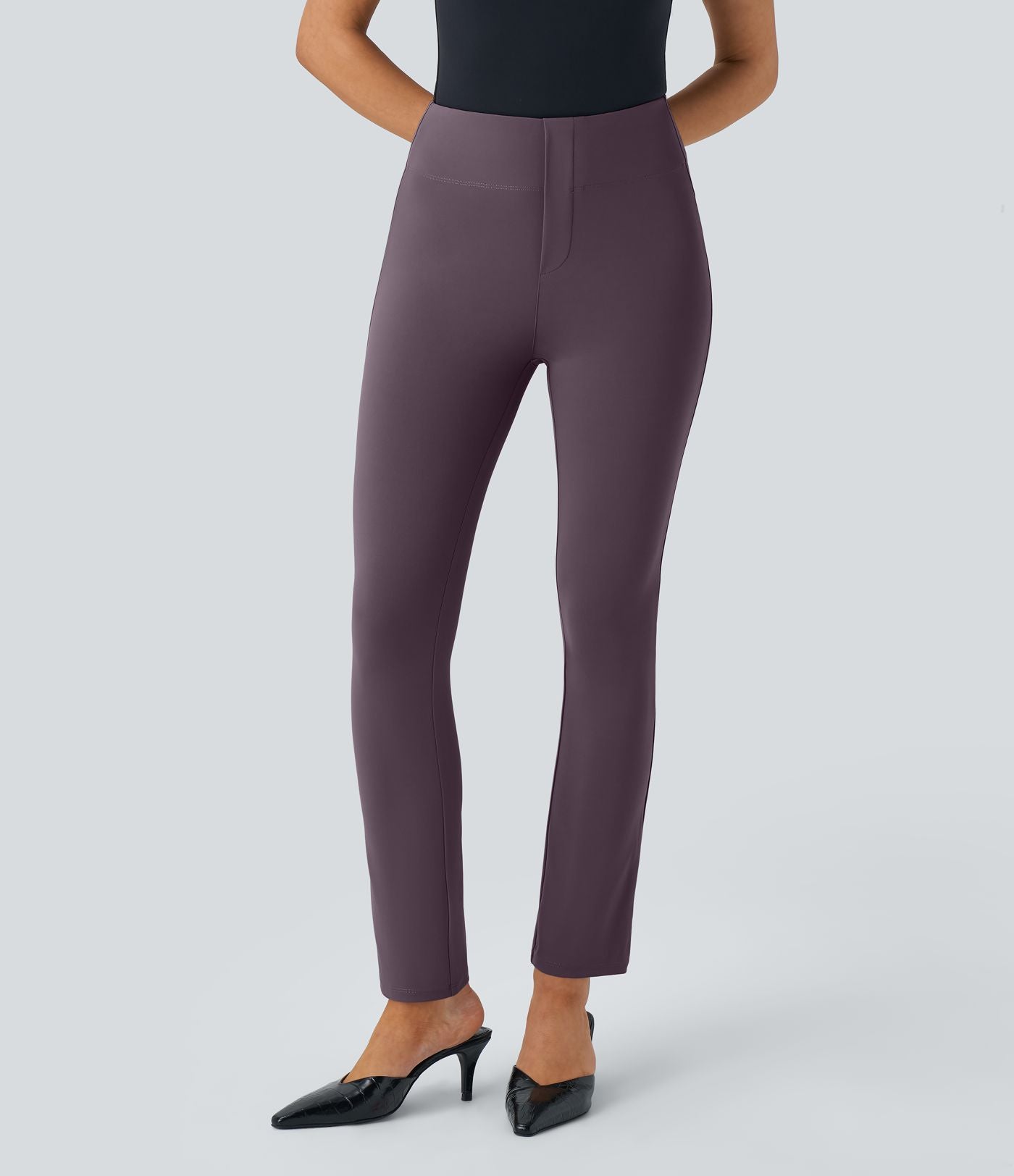 Pantalon tailleur fuselé taille haute Halara Flex™ avec poches