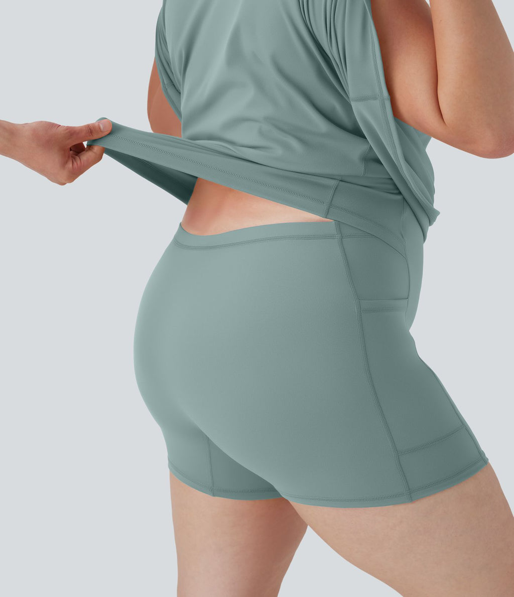 Robe de sport grande taille dos nu Softlyzero™ Plush - longueur rallongée - Easy Peasy Edition