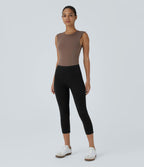 Halara Flex™ Jegging Capri Taille Haute Extensible Poche Latérale Arrière
