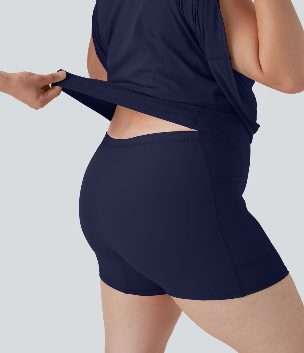 Robe de sport grande taille dos nu Softlyzero™ Plush - longueur rallongée - Easy Peasy Edition