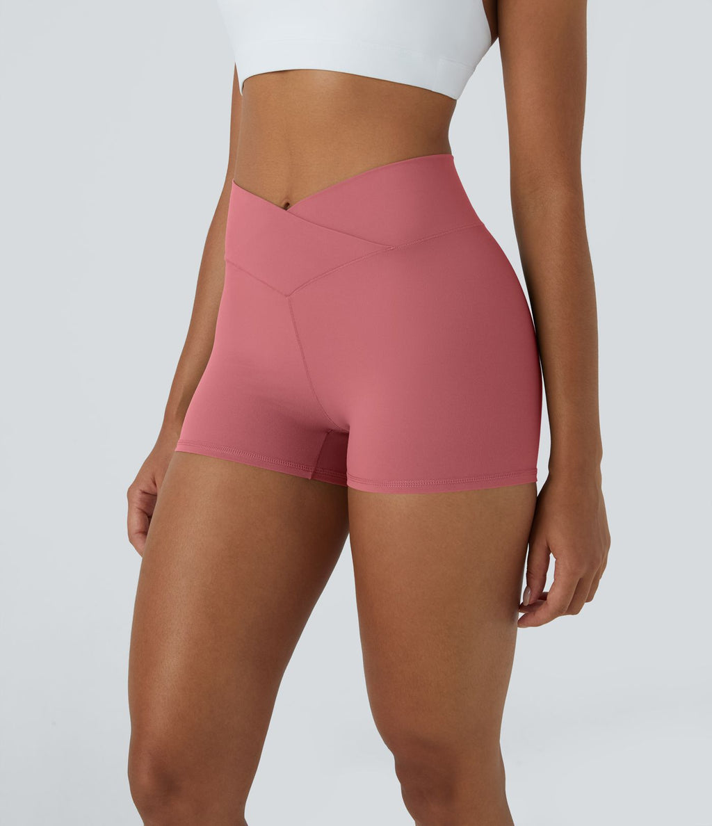 Softlyzero™ Short 7,5cm Biker Taille Haute Croisé Uni