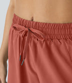 Short 12,5cm Running Fluide 2 en Taille Mi-Haut Cordon de Serrage Mesh Contrastant