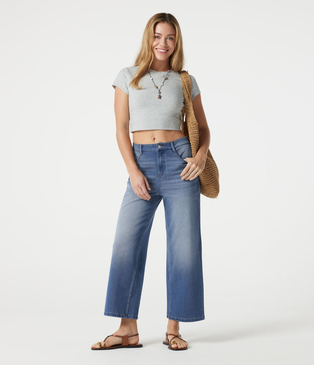 Halara Flex™ Jean large 7/8 taille mi-haute avec poches