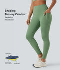Legging 7/8 de yoga gainant taille haute avec poches Halara UltraSculpt™