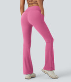 Pantalon de yoga à coupe bootcut gainant taille haute avec poches Halara UltraSculpt™