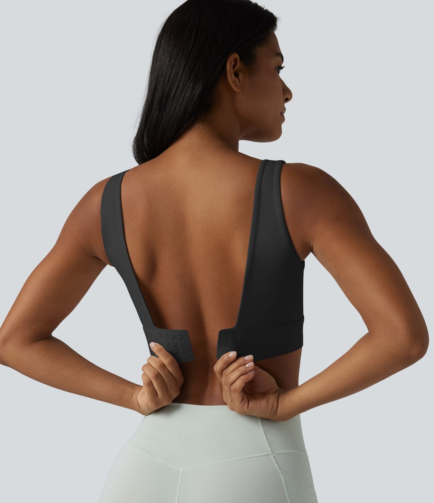 Brassière de sport Halara UltraSculpt™ maintien moyen dos nu avec boucle ajustable et brassière intégrée