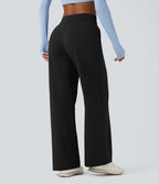 Pantalon de yoga ample taille haute avec poches