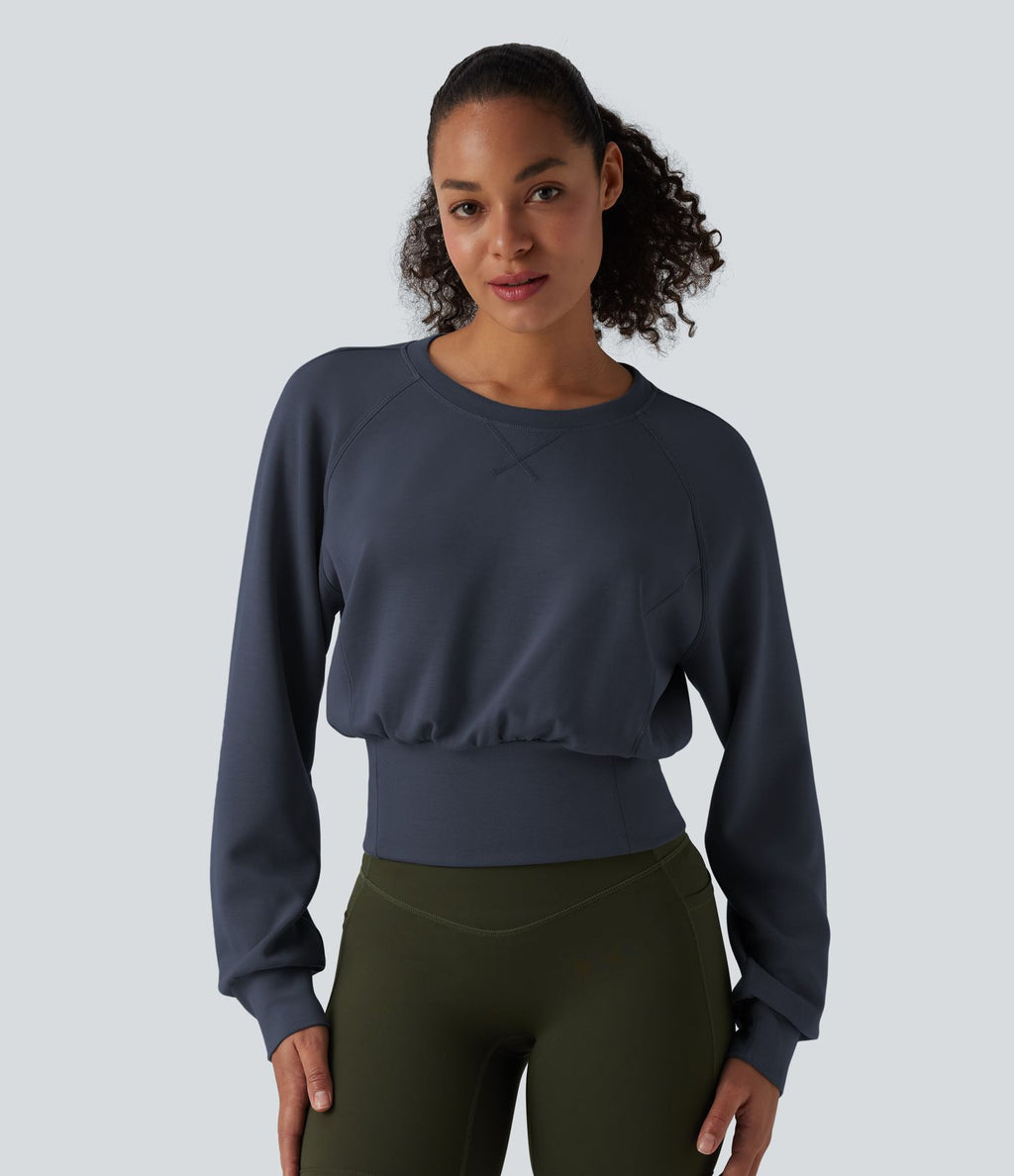 Sweat décontracté SpacerTek™ col rond à manches longues