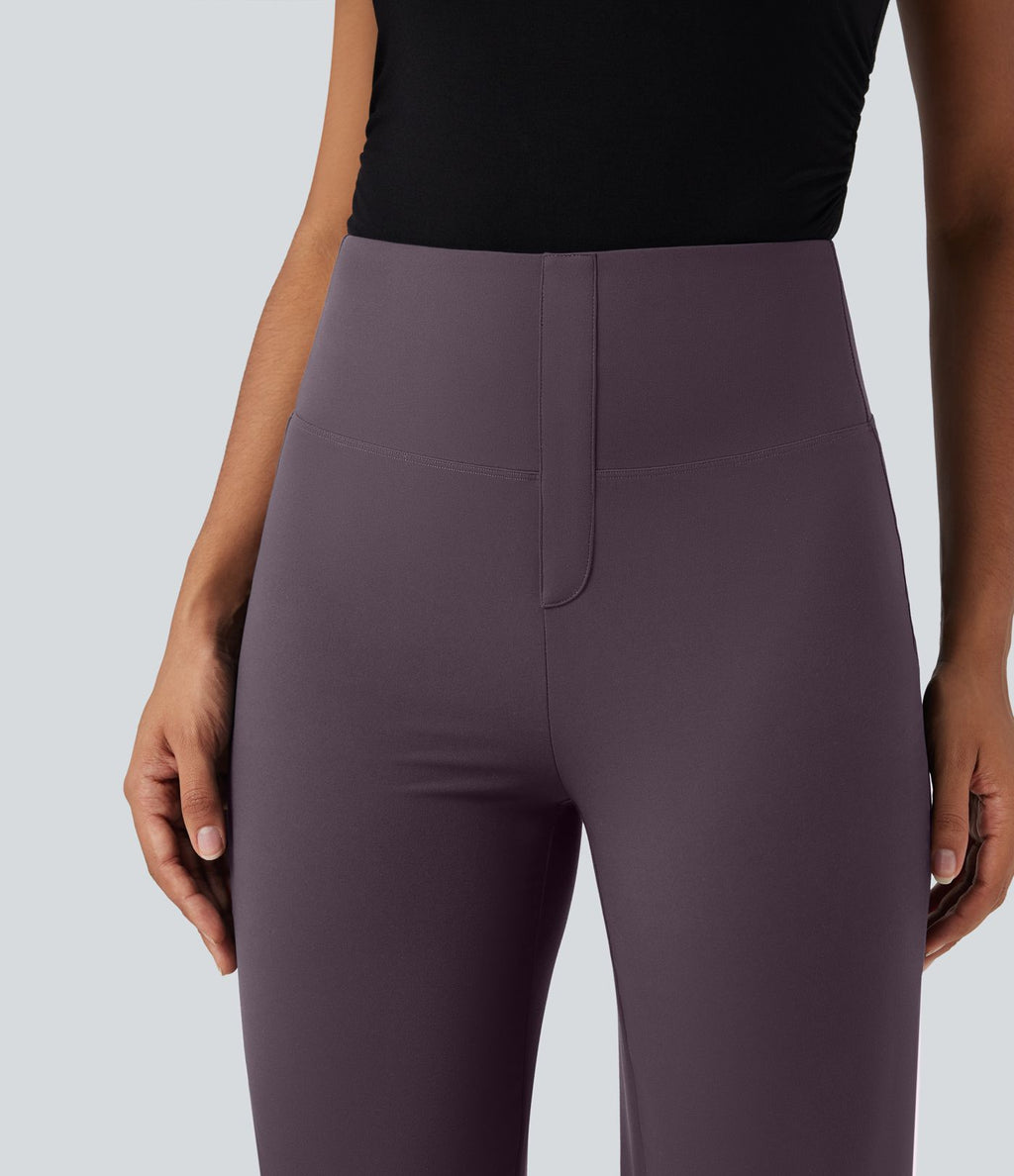 Pantalon de travail droit gainant taille haute avec poches Halara UltraSculpt™