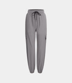 Jogging Cargo Casual à Taille Mi-Haute Cordon de Serrage et Poches Latérales