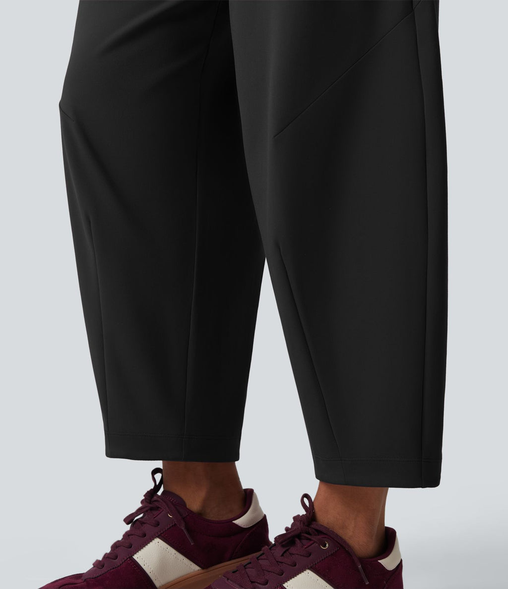 Pantalon 7/8 jambes tonneau taille moyenne DayStretch avec poches
