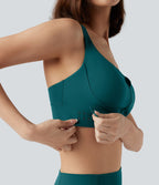 Brassière de sport course SpeedWave™ soutien intermédiaire push-up zip boucle réglable séchage rapide bonnets A-C