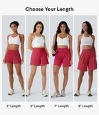 Short de yoga 2-en-1 SoftlyZero™ Airy taille très haute effet frais InstantCool 22,8 cm avec poches