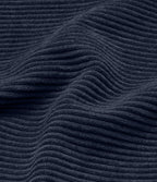Pantalon en velours côtelé décontracté taille moyenne avec poches latérales