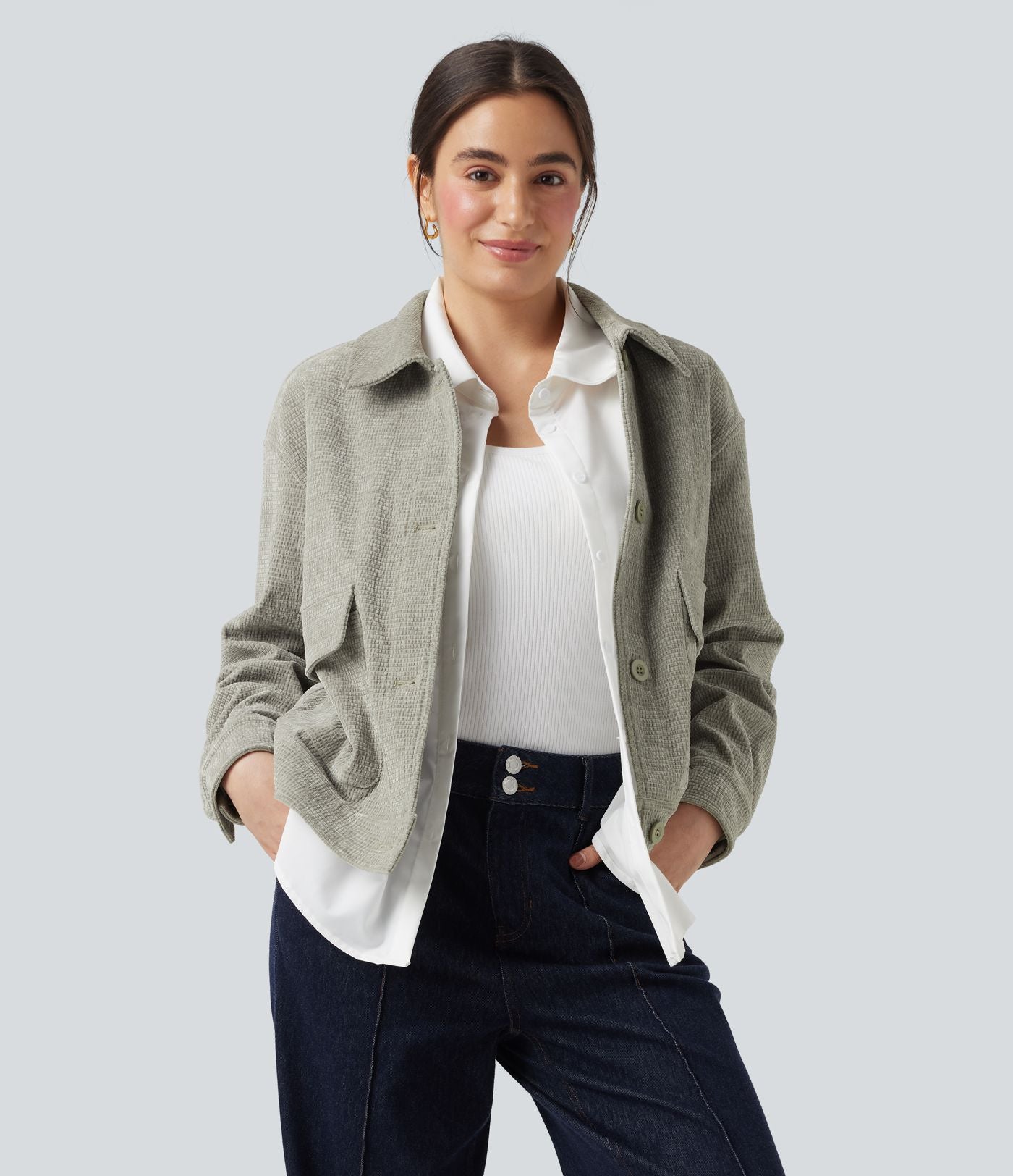 Veste manches longues avec poches