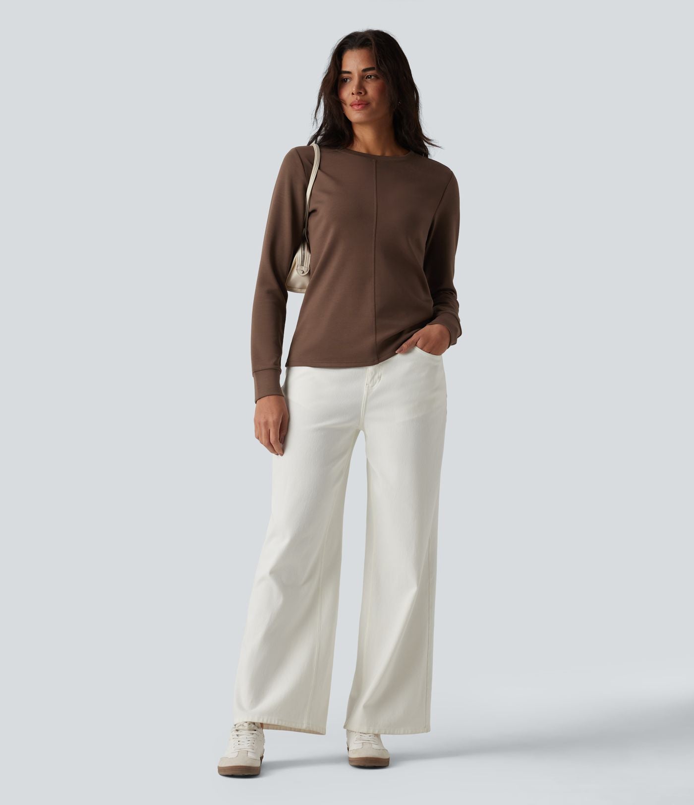 Sweat-shirt décontracté SpacerTek™ col rond manches longues