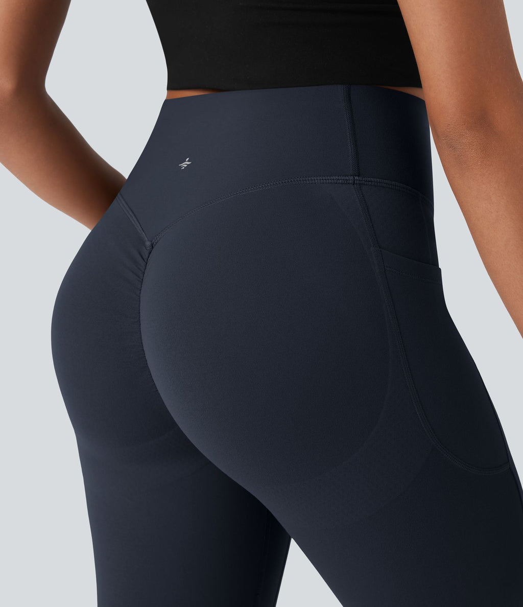 Short cycliste 12,5 cm d'entraînement gainant taille haute avec poches Halara UltraSculpt™