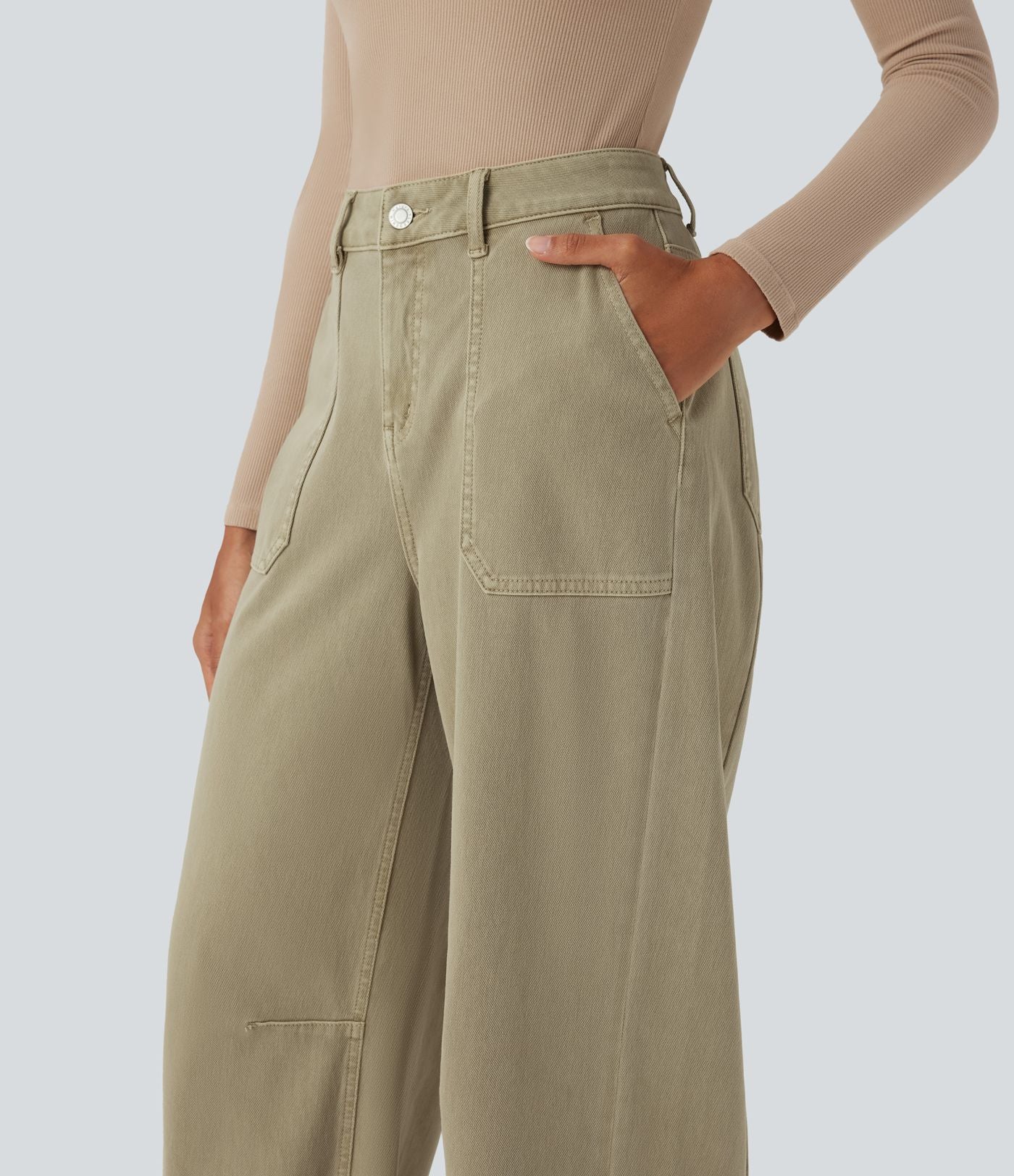 Jean coloré Halara Flex™ taille haute avec poches